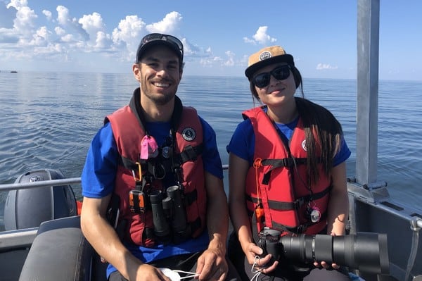 Conservation team on the Beluga Boat in Churchill